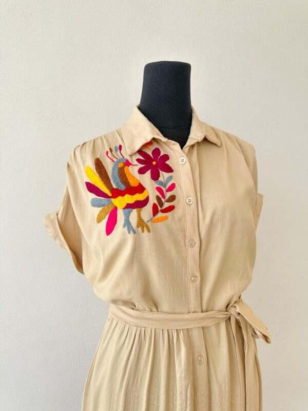 Vestido de Lino talla Grande - Imagen 2