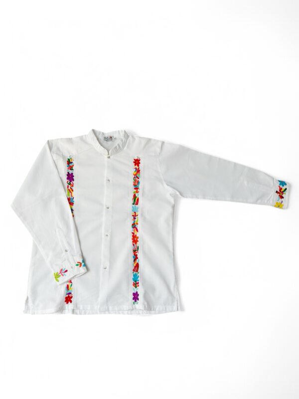 Guayabera de Lino Color Blanco Talla Extra Grande