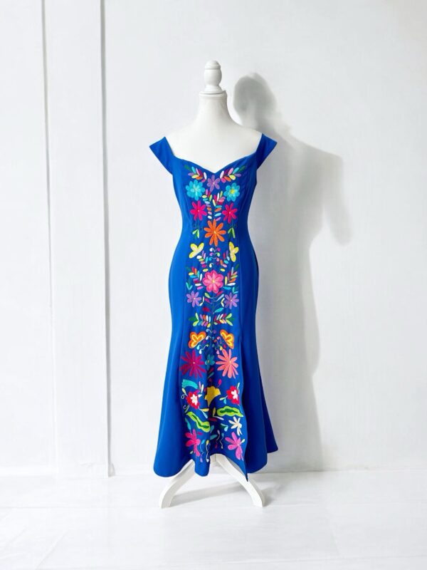 Vestido Catalina Azul Rey talla Mediana