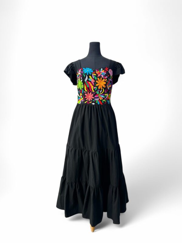 Vestido Campirano Negro talla Grande