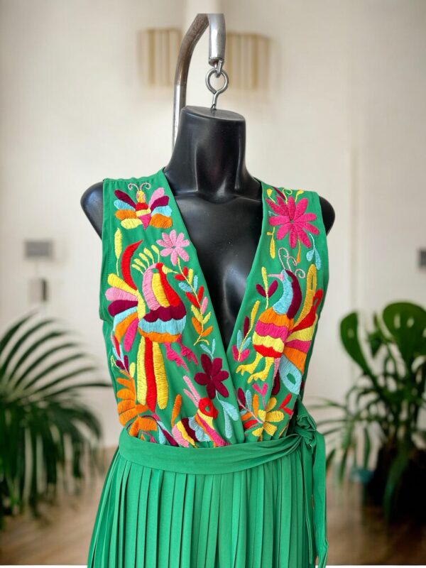 Palazo Color Verde Talla Chica. - Imagen 2