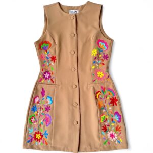Vestido Beige Talla Grande