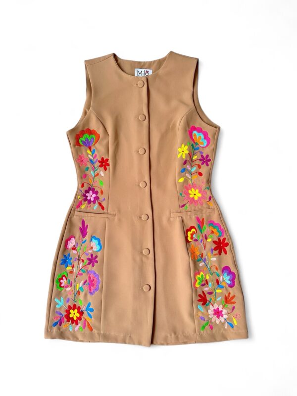 Vestido Beige Talla Grande