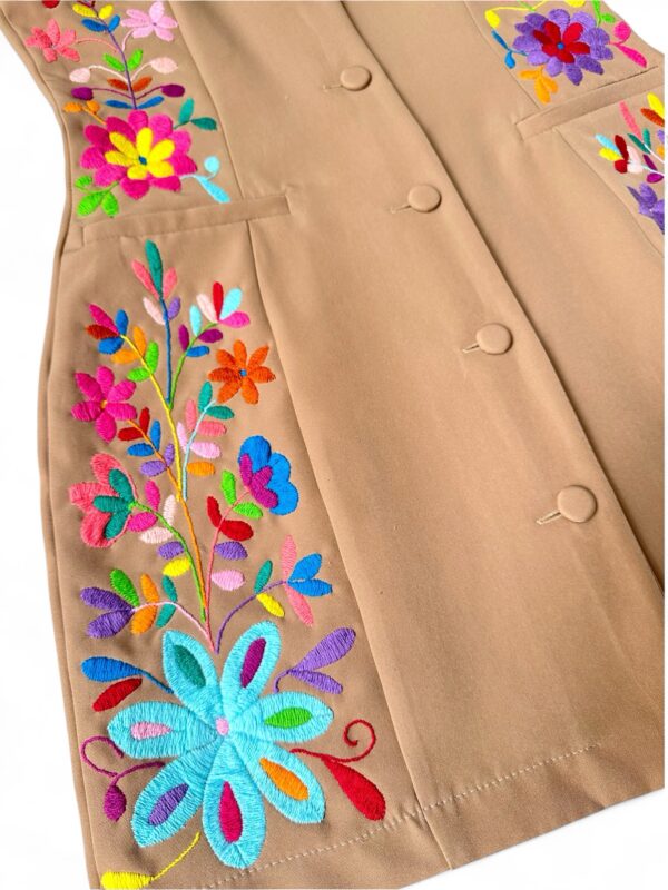 Vestido Beige Talla Mediana - Imagen 2