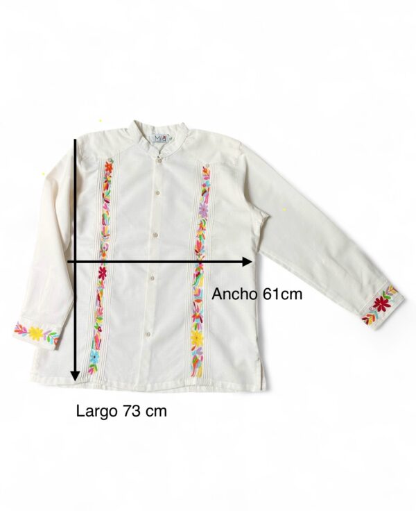 Guayabera Lino Talla Extra Grande - Imagen 3