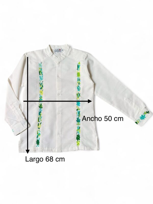 Guayabera Lino Color Hueso Chica - Imagen 4