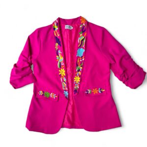 Blazer Color Rosa Talla Extra Grande