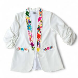 Blazer Hueso Talla Extra Grande