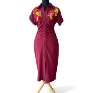 Vestido tinto Talla Chica