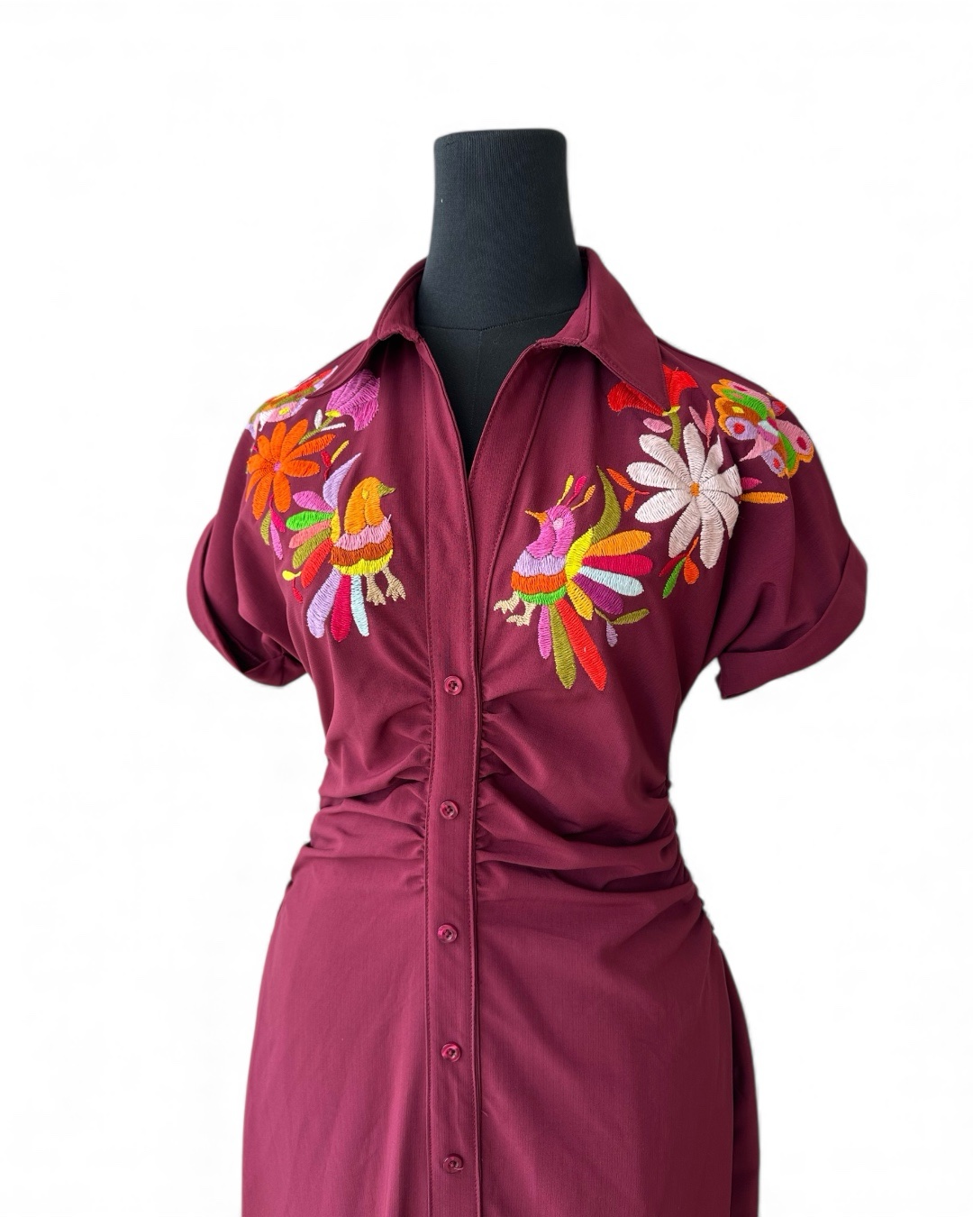 Vestido Tinto Talla Mediana - Imagen 2