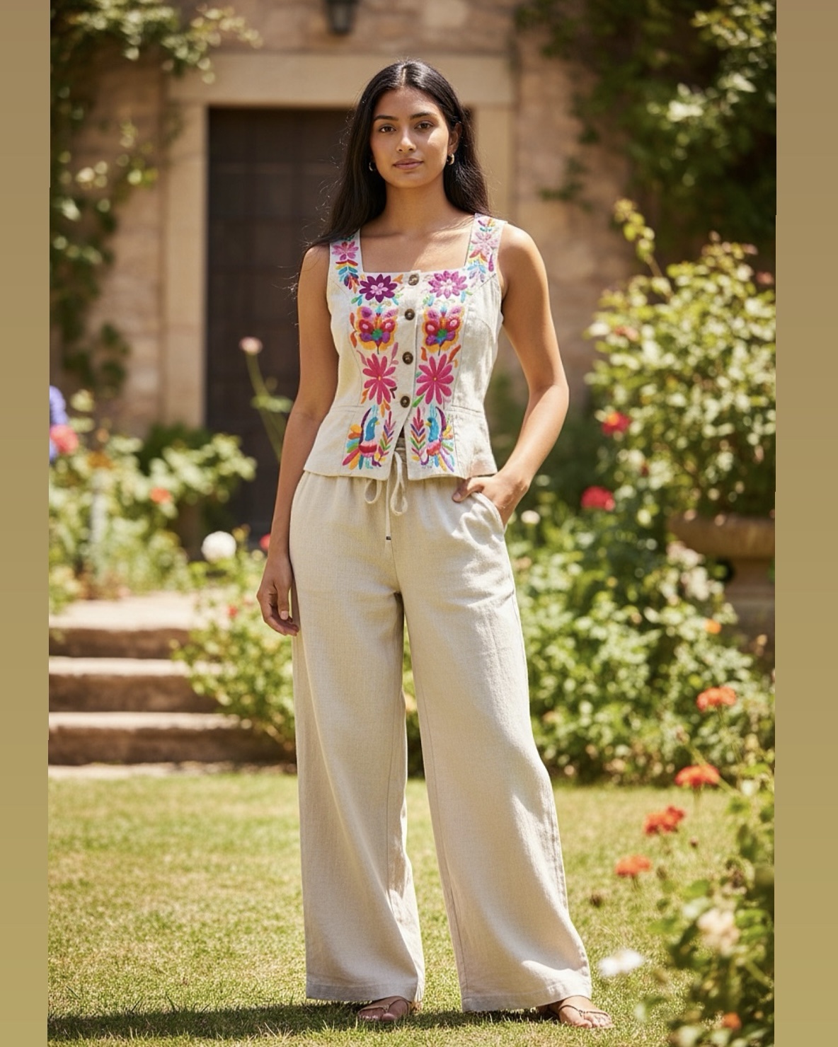 Conjunto de Lino Talla Mediana - Imagen 2