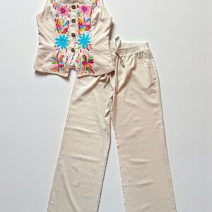 Conjunto De Lino Talla Mediana