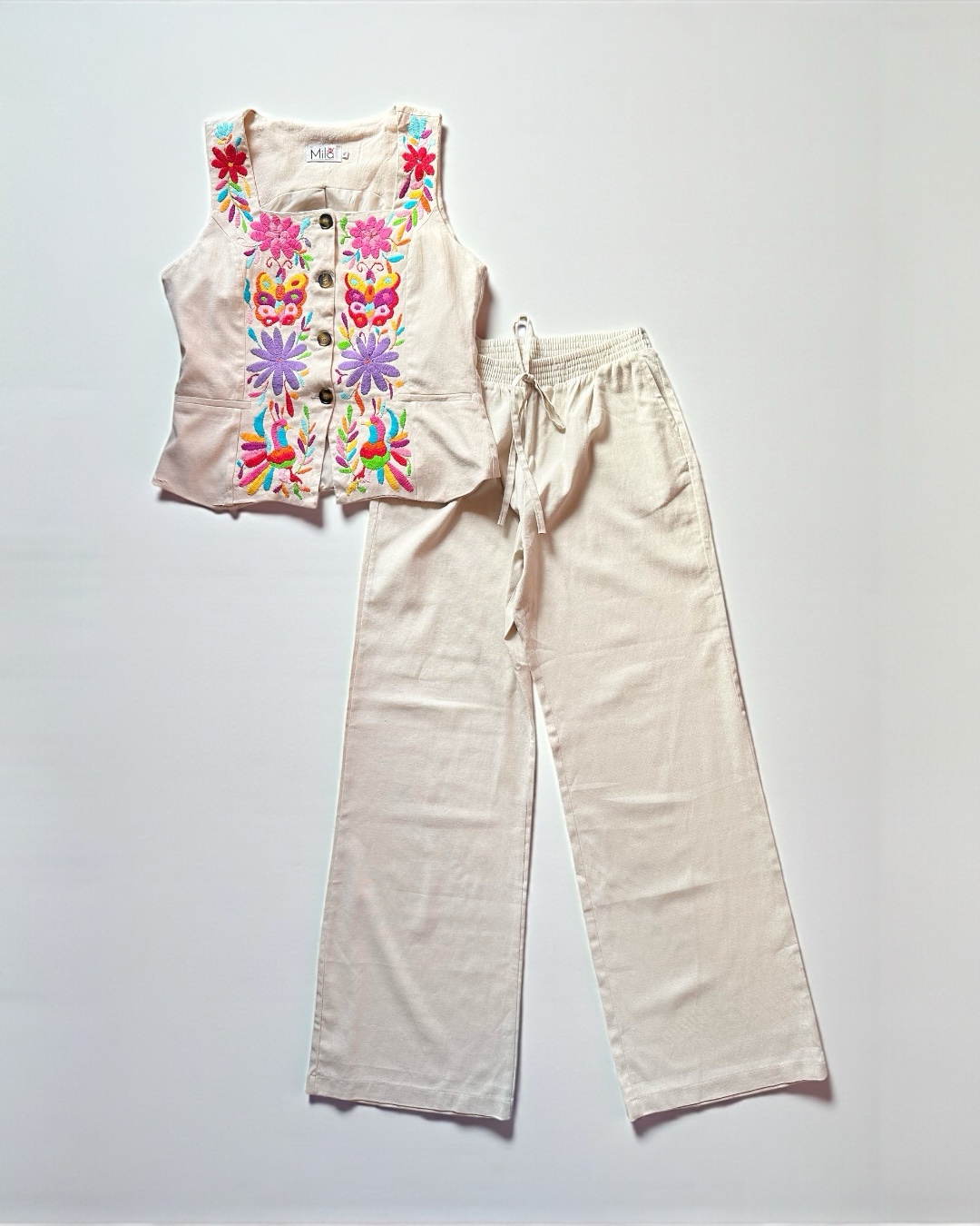 Conjunto de Lino Talla Extra Grande