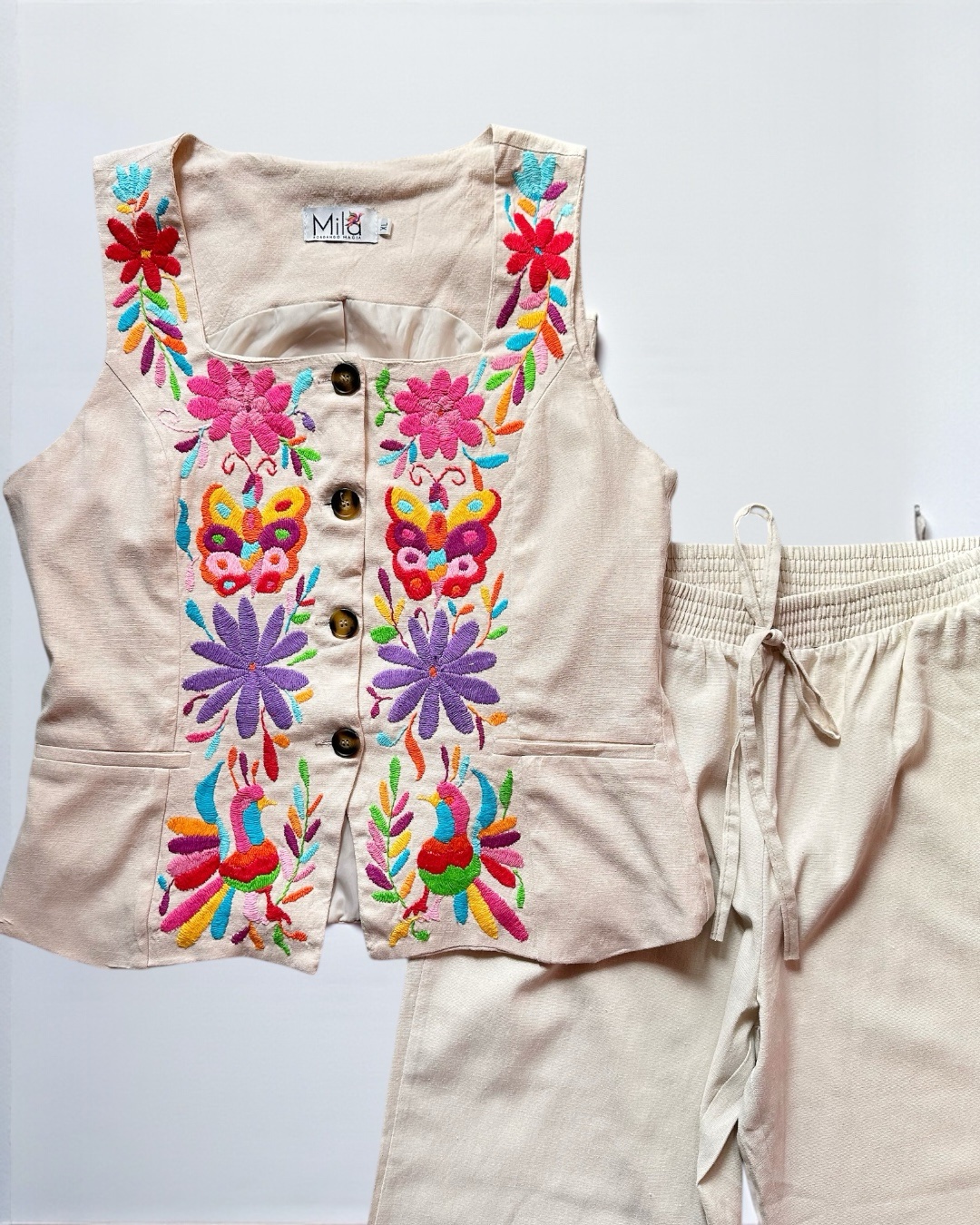 Conjunto de Lino Talla Extra Grande - Imagen 3