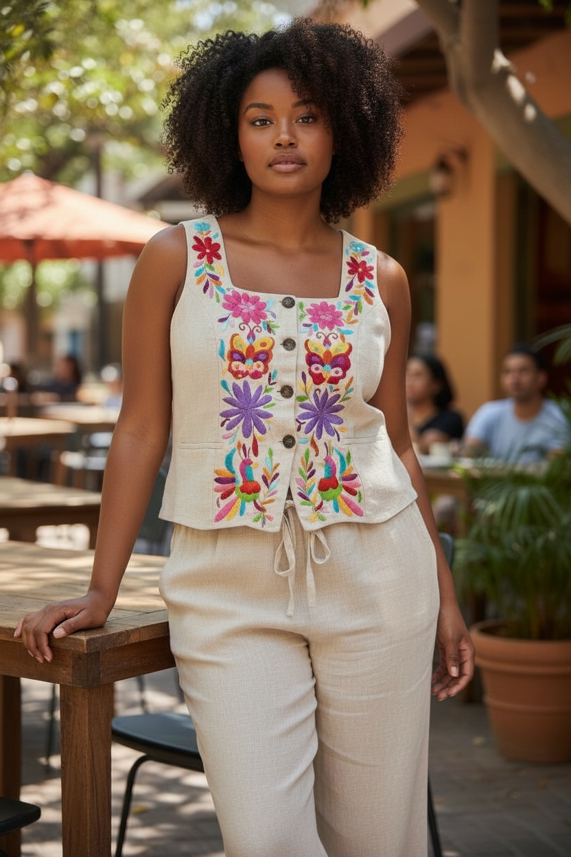 Conjunto de Lino Talla Extra Grande - Imagen 4