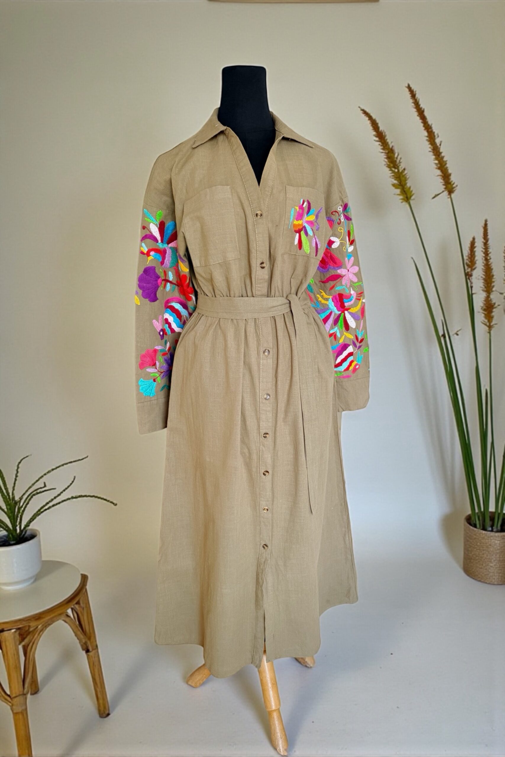 Vestido Camisero Talla Mediana/Grande - Imagen 3