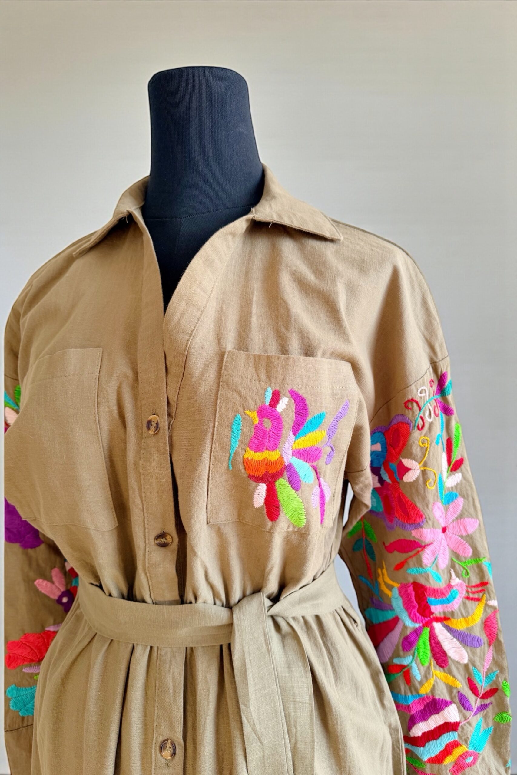 Vestido Camisero Talla Mediana/Grande - Imagen 2