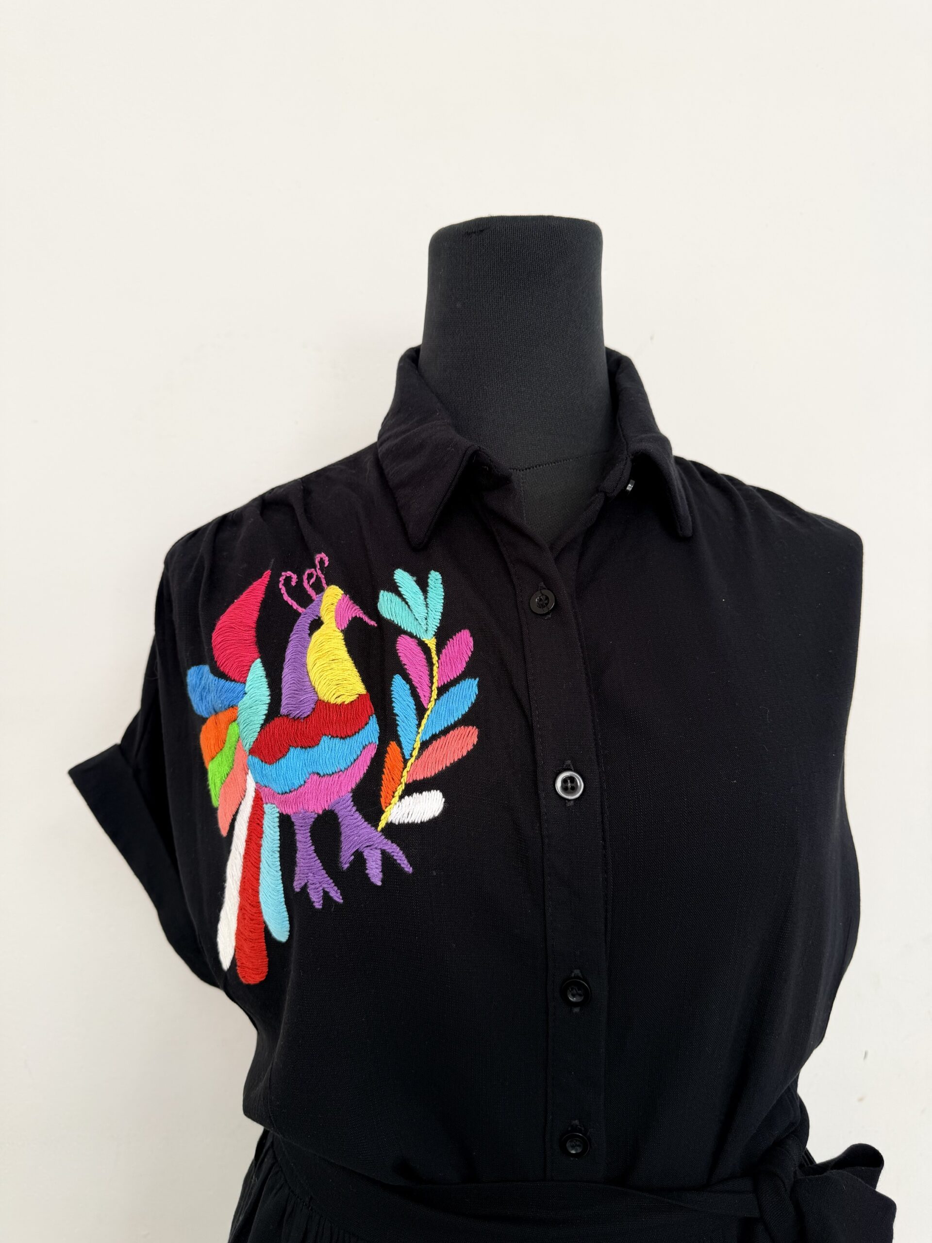 Vestido Camisero Talla Chica - Imagen 4