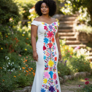 Vestido Blanco Talla Grande