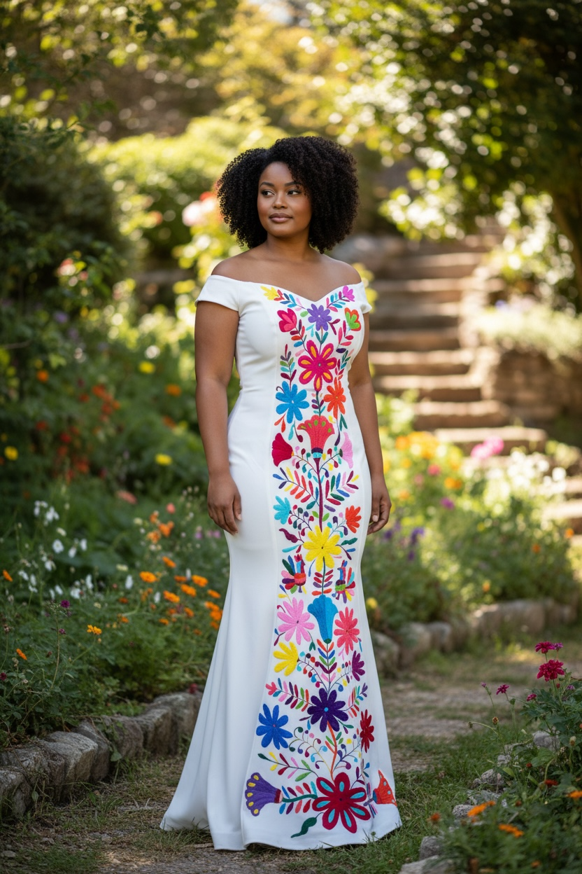 Vestido Blanco Talla Grande