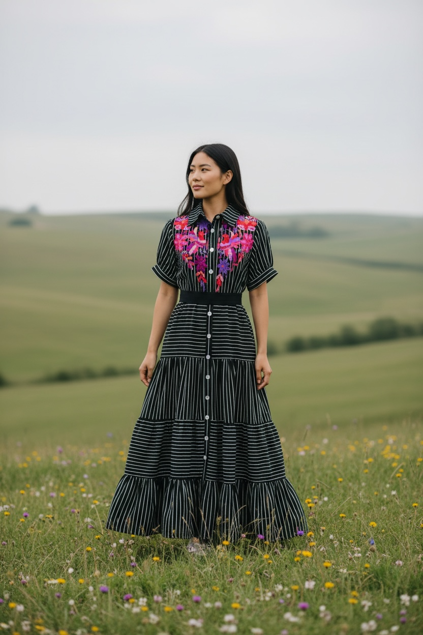 Vestido Campirano Talla Chico/Mediano