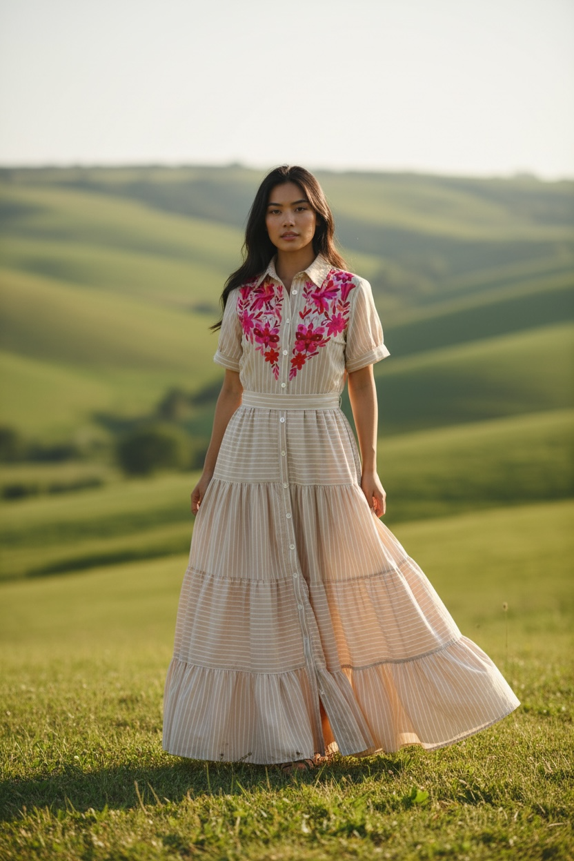 Vestido Campirano Talla Chico/Mediano