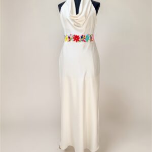 Vestido satinado Talla Grande