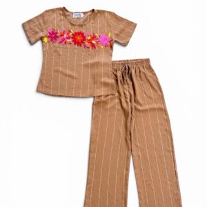 Conjunto de Blusa y Pantalón Talla Grande