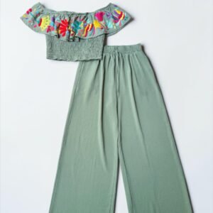 Conjunto de Top y Pantalón Talla Grande