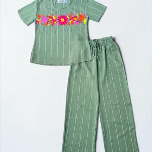 Conjunto de Blusa y Pantalón Talla Grande